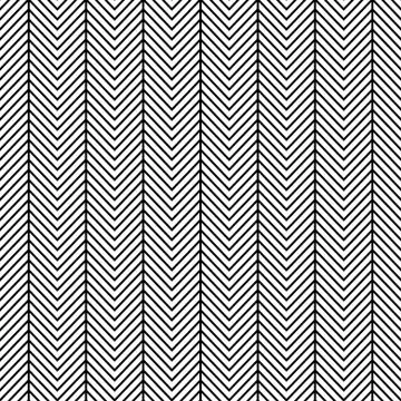 Thin herringbone lines seamless vector pattern. Stock Illustration