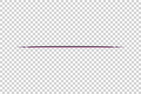Thin horizontal pink line on white background minimalist transparent background Stock Illustration