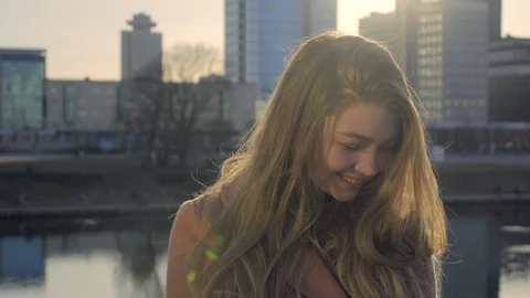 Thin ice, a hole in the ice Video stock 103763861