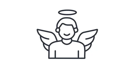 Thin innocent icon animation. 4K motion animation. Stock Footage 303513564