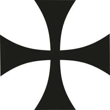 Thin iron cross Stock Illustration