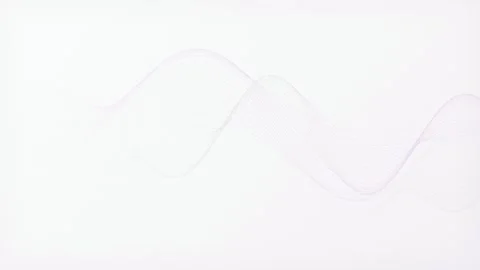 Thin lavender mathematical wave lines flow in a seamless loop Stock Footage 341275264