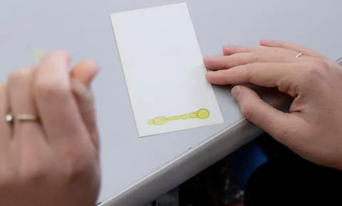 Thin Layer Chromatography preparation in laboratory Stock Photos