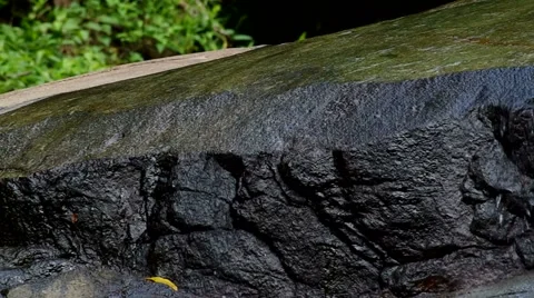 Thin layer of water flow Stock Footage 51297747