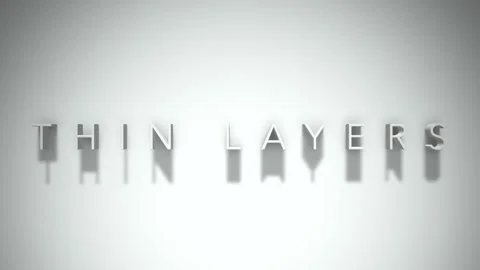 Thin layers 3D title animation with shadows on a white background Stock-Footage 296862809