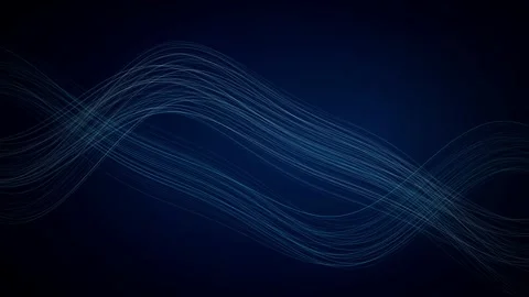 Thin light lines flow and undulate horizontally forming wave-like patterns Stock Footage 340831595