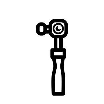 Thin line action camera icon Illustrazione stock