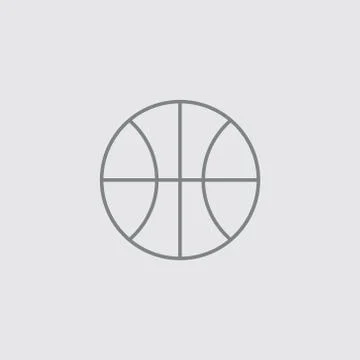 Thin line ball vector universal icon .. Stock Illustration