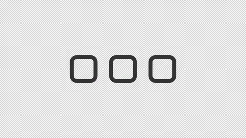 Thin line black animation of square shape loading icon Vídeos de archivo 275238606