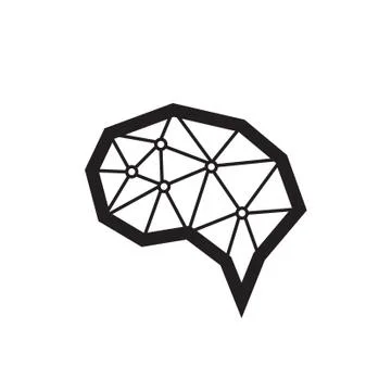 Thin line brain icon Stock-Illustration