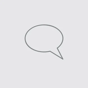 Thin line bubble vector universal icon .. Stock Illustration