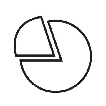 Thin Line Chart Icon Illustration design Stock Illustration