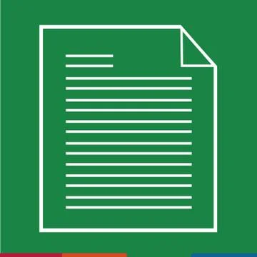 Thin line document icon Illustration design Illustrazione stock