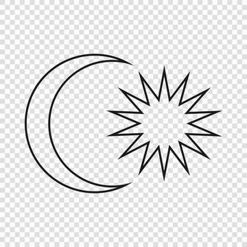 Thin line emblem of Malaysia Ilustração Stock