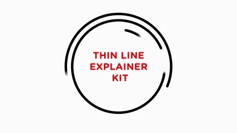 Thin Line Explainer Kit Stock After Effects