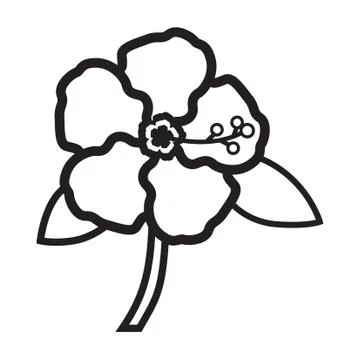Thin line flower icon Stock-Illustration