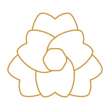 Thin line flower icon Stock Illustration
