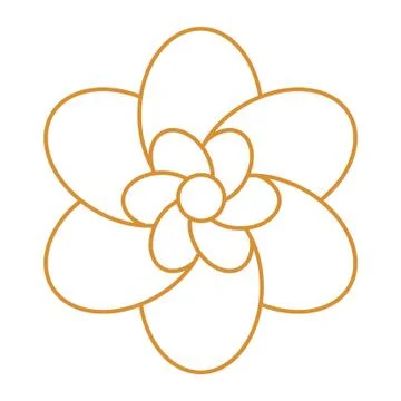 Thin line flower icon Stock Illustration