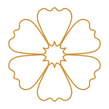 Thin line flower icon Stock Illustration