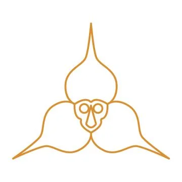 Thin line flower icon Illustrazione stock