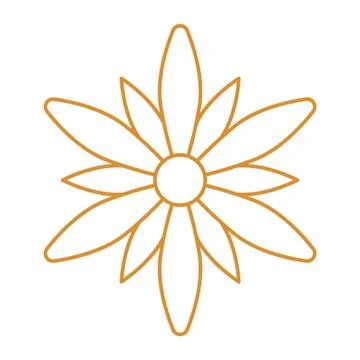 Thin line flower icon Stock Illustration