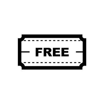 Thin line free icon Stock Illustration