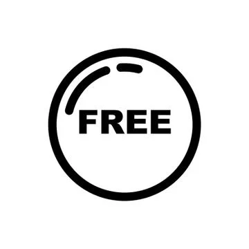 Thin line free icon 스톡 일러스트