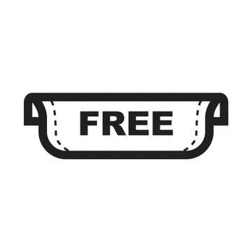 Thin line free icon Illustrazione stock