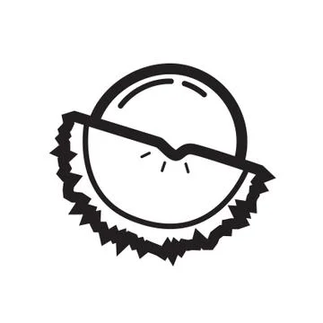 Thin line fruit icon Stock-Illustration