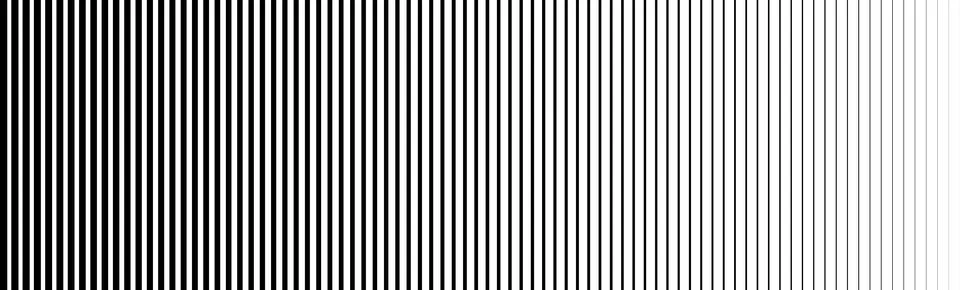 Thin line halftone gradation texture. Faded vertical stripe gradient background Illustrazione stock