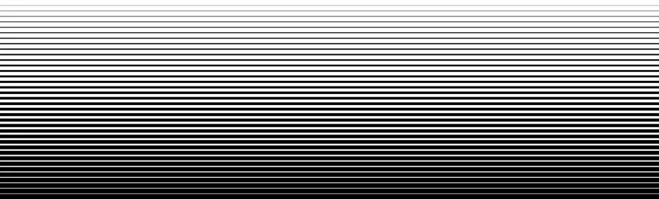 Thin line halftone gradation texture. Faded horizontal stripe gradient Illustrazione stock