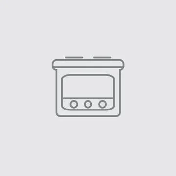 Thin line horn vector universal icon .. Stock Illustration