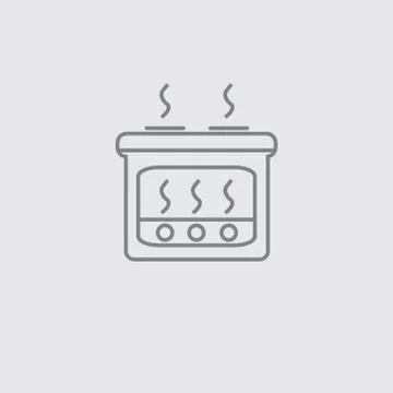 Thin line horn vector universal icon .. Stock Illustration