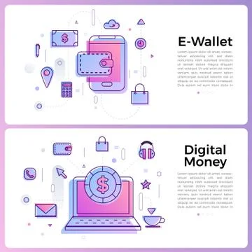 Thin line icon layout design flat design concept . Vector illustrate.. Stock Illustration