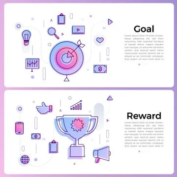 Thin line icon layout design flat design concept . Vector illustrate.. Stock Illustration