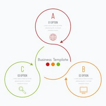 Thin line infographic element Illustrazione stock