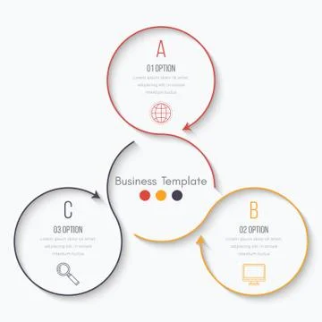 Thin line infographic element Stock Illustration