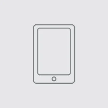 Thin line ipad vector universal icon .. Stock Illustration