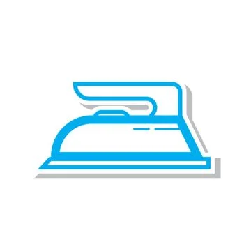 Thin line ironing icon 스톡 일러스트