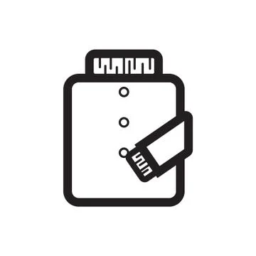 Thin line jacket icon 스톡 일러스트