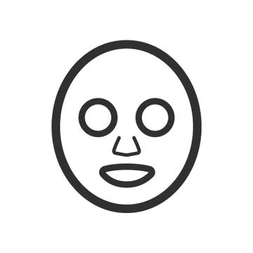 Thin line masker icon Stock-Illustration