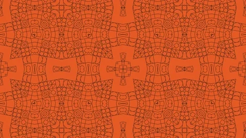 Thin line multicolor shapes in retro geometric pattern. Simple motion graphic Stockbeeldmateriaal 214023405