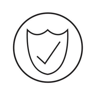 Thin Line Secure Icon Illustration design Stock Illustration