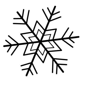Thin line snowflake Illustration Stock Illustration