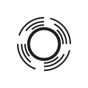 Thin line sun icon Stock Illustration