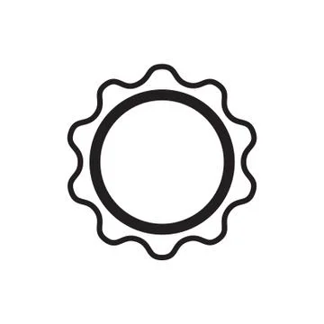 Thin line sun icon Stock-Illustration