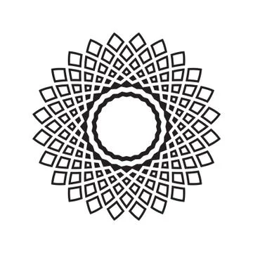 Thin line sun icon Stock-Illustration