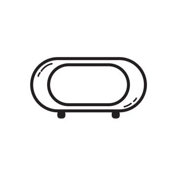 Thin line table icon Stock Illustration