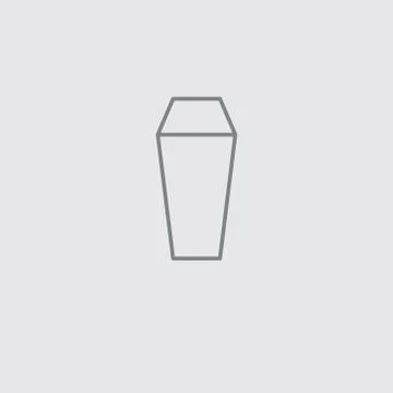 Thin line thermos vector universal icon .. Stock Illustration