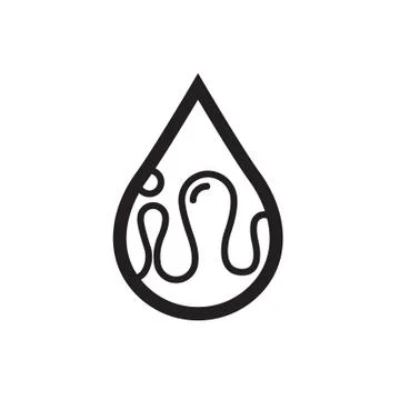 Thin line water icon Stock-Illustration